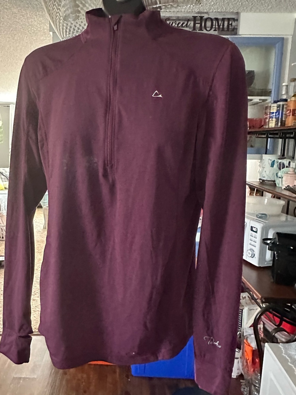 Paradox Quarter-Zip Pullover in Plum